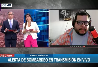 Israel: Alarma de bombardeo se activa en plena entrevista de peruano con América Televisión