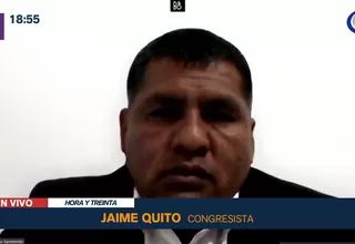 Jaime Quito sobre Dina Boluarte: "Quiere salir del país por cualquier cosa"