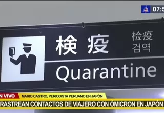 Japón: Rastrean contactos de viajero contagiado con la variante ómicron 