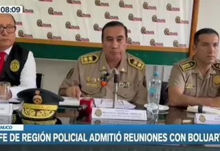 Jefe de la Región Policial Huánuco admitió reuniones con presidenta Boluarte