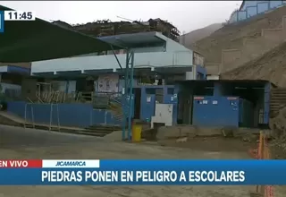 Jicamarca: Reportan caída de piedras al interior de colegio 