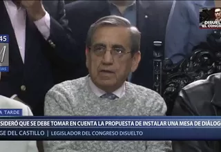 Jorge del Castillo: El Congreso existe porque su disolución fue ilegítima
