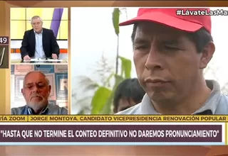 Jorge Montoya: Renovación Popular no apoyará a Pedro Castillo, "es comunista"