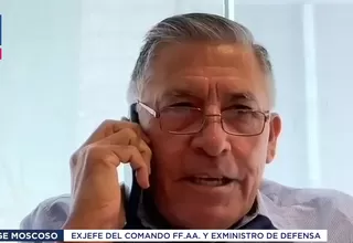 Jorge Moscoso, exministro de Defensa: La presencia de altos mandos de las FF.AA. no significa apoyo a la presidenta