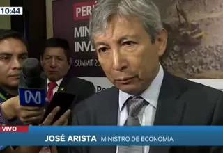 José Arista: Indicadores económicos de Perú están en positivo