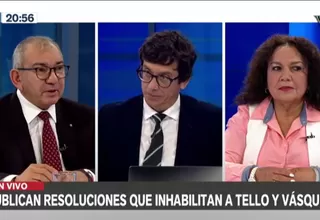 José Cevasco y María Acuña comentan supuesta votación de congresistas inhabilitados