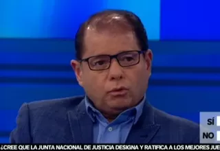 Julio Rodríguez sobre la JNJ: "No debería haber ratificación de magistrados"