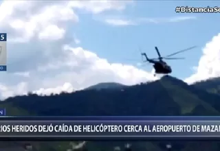 Junín: Caída de helicóptero del Ejército cerca al Aeropuerto de Mazamari deja varios heridos