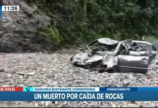 Junín: Un muerto y un herido dejó caída de rocas en la Carretera Central  