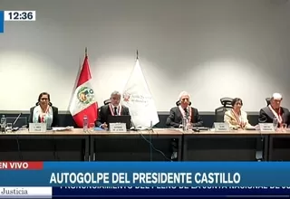 Junta Nacional de Justicia: "Rechazamos el golpe de Estado promovido por Pedro Castillo"