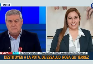 Katherine Ampuero sobre presunta destitución de Rosa Gutiérrez: "No hay anuncio oficial del Ejecutivo"