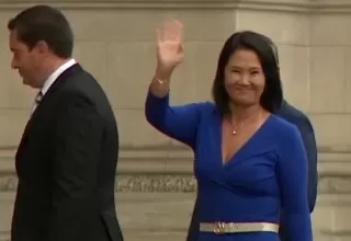 Keiko Fujimori llegó a Palacio de Gobierno a dialogar con Dina Boluarte