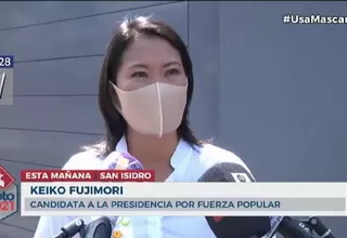 Keiko Fujimori: "Pedro Castillo cree en el comunismo"