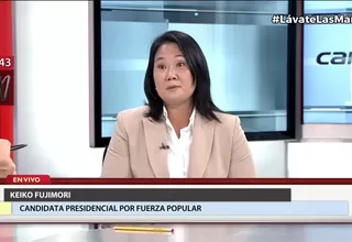 Keiko Fujimori sobre esterilizaciones forzadas: Si hay responsabilidades individuales, que caiga el peso de la ley