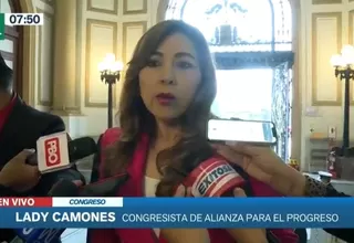 Lady Camones: "Si Pedro Castillo es vacado no tiene otra opción que aceptar la decisión del Congreso"