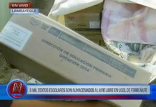 Lambayeque: hallan 8 mil libros del Minedu abandonados en cochera