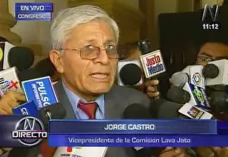 Lava Jato: Jorge Castro no descarta presidir la comisión del Congreso