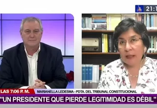 Marianella Ledesma: "Un mandatario que pierde legitimidad es débil"
