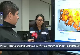 Lima: Senamhi explica por qué se presentó inusual lluvia