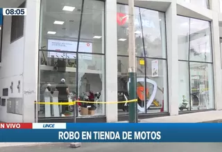 Lince: Delincuentes rompen mampara y roban tres motos eléctricas de una tienda