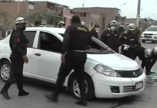 Lomo de Corvina: Policía interviene a dos personas por acciones violentas