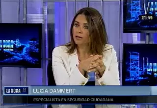 Lucía Dammert: “Este gobierno ha tomado un camino más certero en seguridad”