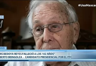Luis Bedoya Reyes: Falleció a los 102 años el fundador y líder del Partido Popular Cristiano