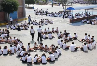 Mañana más de 8 millones de escolares participarán en simulacro de huaico