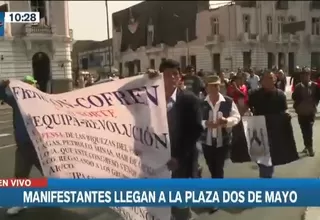 Manifestaciones en Lima: Así se desarrollan las movilizaciones en la capital