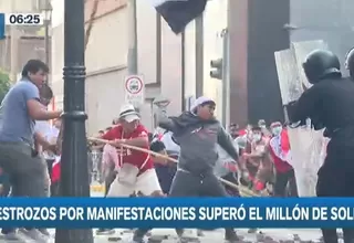 Manifestaciones en Lima: Destrozos por marchas violentas superó el millón de soles