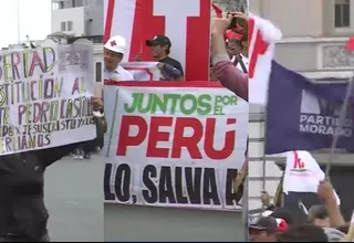 Gremios y partidos políticos ocuparon la Plaza Dos de Mayo e interrumpieron el tránsito