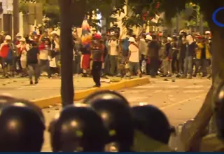 Enfrentamientos en el Centro de Lima