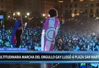 Multitudinaria marcha del Orgullo LGBTI llegó a la Plaza San Martín