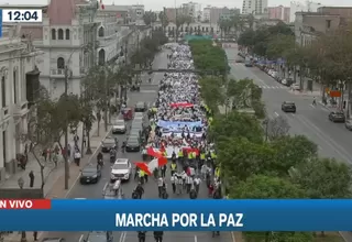 Marcha por la Paz: Colectivos se movilizan por el Cercado de Lima