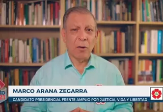 Marco Arana: "No hay una economía que pueda resolver la pobreza y desigualdad si no promueve sus inversiones"