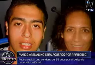 Marco Arenas será procesado por homicidio calificado y no por parricidio