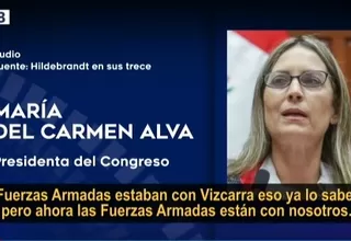 María del Carmen Alva en segundo audio: "Ahora las Fuerzas Armadas están con nosotros"