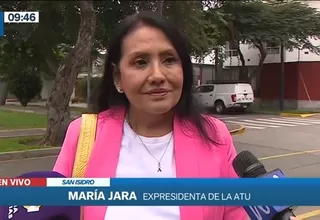 María Jara tras su retiro de la ATU: "Los intereses siempre están colocados"