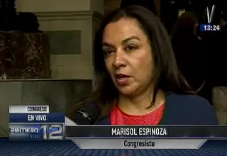 Marisol Espinoza: Lucharemos por presidir la Comisión de Descentralización