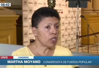 Martha Moyano: Fuerza Popular no ha tomado una posición sobre Otárola