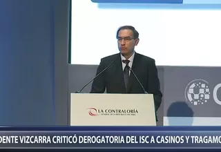Martín Vizcarra criticó posible derogatoria del ISC a casinos y tragamonedas