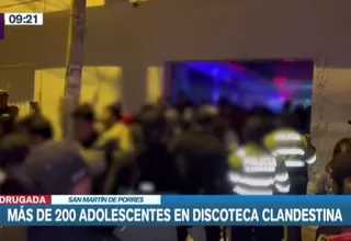 [VIDEO] Más de 200 adolescentes en discoteca clandestina en San Martín de Porres
