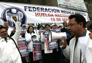 Federación Médica Peruana acata paro nacional de 48 horas 