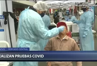 Mercado Central: El Ministerio de Salud realiza campaña de pruebas COVID-19