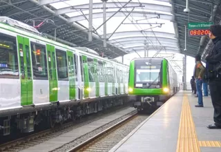 Metro de Lima cuenta con 20 nuevos trenes que reducirán tiempo de espera en estaciones