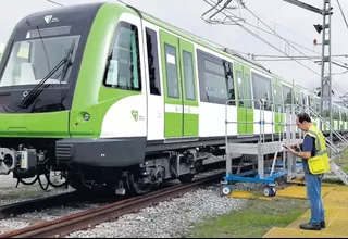 Metro de Lima pone en operación 20 nuevos trenes