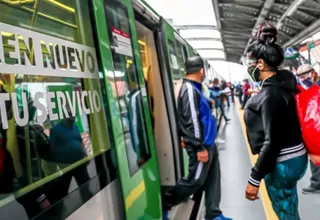 Metro de Lima: Uso de protector facial no será obligatorio en el sistema de transporte