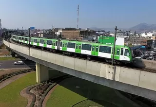Metro de Lima: Se restablece servicio del tren tras presentar desperfectos en vagones