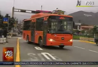 Metropolitano: Inauguraron nueva ruta alimentadora Izaguirre