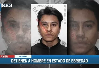 Mi Perú: Hombre enmarrocado escapó de patrullero y fue recapturado